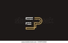 Alphabet Letters Monogram Logo Eppee P 스톡 벡터(로열티 프리) 1590952060 | Shutterstock
