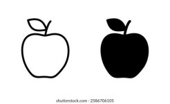 애플 아이콘 세트. Apple 벡터 아이콘. 스톡 벡터(로열티 프리) 1932274619 | Shutterstock