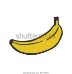 흰색의 바나나 만화 디자인 스톡 벡터(로열티 프리) 2211039851 | Shutterstock
