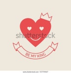 Be My King Holiday Card Poster 스톡 벡터(로열티 프리) 557754667 | Shutterstock