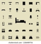 Chair Icon Furniture Icons Universal Set 스톡 벡터(로열티 프리) 1186489828 | Shutterstock