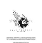 당구 8볼, 브랜드 또는 비즈니스를 위한 스톡 벡터(로열티 프리) 2422001055 | Shutterstock