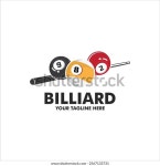 Billiard Logo Minimalist Design Ball Stick 스톡 벡터(로열티 프리) 2567133731 | Shutterstock