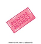 탄생 제어 알약 스톡 벡터(로열티 프리) 1685728909 | Shutterstock