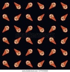 아이스크림 이미지를 푸그 형태로 나타낸 검은 스톡 벡터(로열티 프리) 1774705820 | Shutterstock