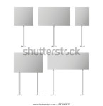 Blank Metal Signs Advertising Board Vector 스톡 벡터(로열티 프리) 2582240923 | Shutterstock