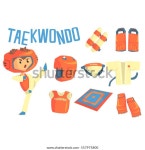 Boy Taekwondo Fighter Kids Future Dream 스톡 벡터(로열티 프리) 557975800 | Shutterstock