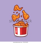 버킷 치킨 윙 벡터 스톡 벡터(로열티 프리) 2713711493 | Shutterstock