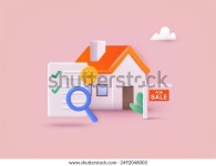 새 집을 사는것. 부동산 중개인은 집을 스톡 벡터(로열티 프리) 2492048003 | Shutterstock