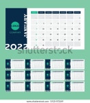 달력 2022 주 시작 일요일 회사 스톡 벡터(로열티 프리) 1921470269 | Shutterstock