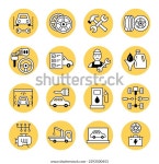 카 서비스 벡터 아이콘 세트 자동 스톡 벡터(로열티 프리) 2293500453 | Shutterstock