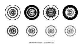 Car Wheel Icon Thin Line Art 스톡 벡터(로열티 프리) 2576498037 | Shutterstock