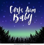 Carpe Diem Text On On Sky 스톡 벡터(로열티 프리) 1537595858 | Shutterstock