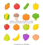 만화 손으로 그린 과일 및 야채 스톡 벡터(로열티 프리) 2456652661 | Shutterstock