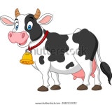 만화 행복한 소 스톡 벡터(로열티 프리) 1082511032 | Shutterstock