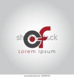 cf 초기 문자 연결 소문자 로고c 스톡 벡터(로열티 프리) 486981703 | Shutterstock