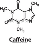 카페인 원자의 화학구조 스톡 벡터(로열티 프리) 1939750324 | Shutterstock