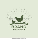 복고풍의 치킨 팜 회사, 레스토랑, 가금류, 스톡 벡터(로열티 프리) 1956632140 | Shutterstock