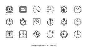 Tic Toc Icons Icon Set 스톡 벡터(로열티 프리) 1368856904 | Shutterstock