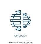 순환경제의 얇은 선 아이콘자원 재활용녹색 경제입니다.벡터 스톡 벡터(로열티 프리) 1717520584 | Shutterstock