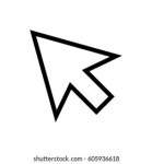 Click Icon Stock Vector Illustration Flat 스톡 벡터(로열티 프리) 616588553 | Shutterstock
