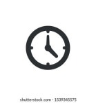 Simple Clock Icon Flat Style Vector 스톡 벡터(로열티 프리) 1292892439 | Shutterstock