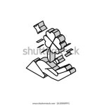 Clover Luck Holding Hand Lotto Isometric 스톡 벡터(로열티 프리) 2610848991 | Shutterstock