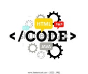 코드프로그래밍 언어:HTML, JAVA, PHP, C웹 디자인 스톡 벡터(로열티 프리) 1255512412 | Shutterstock