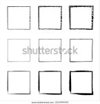 사각형 검은 손으로 그린 그룬지 프레임의 스톡 벡터(로열티 프리) 2214994959 | Shutterstock