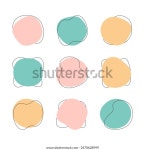 컬러 액체 블롭 도형, 파스텔 벡터 스톡 벡터(로열티 프리) 2470628999 | Shutterstock