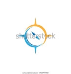 컴퍼스 로고 템플릿 벡터 아이콘 그림 스톡 벡터(로열티 프리) 1901447500 | Shutterstock