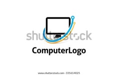 컴퓨터 로고 스톡 벡터(로열티 프리) 335614025 | Shutterstock