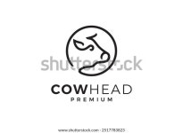 소 머리 원 로고. 동물 농장 스톡 벡터(로열티 프리) 2517783823 | Shutterstock