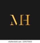 문자 M H를 사용하여 벡터 형식의 스톡 벡터(로열티 프리) 1195775410 | Shutterstock