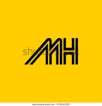 문자 M H를 사용하여 벡터 형식의 스톡 벡터(로열티 프리) 1190625424 | Shutterstock