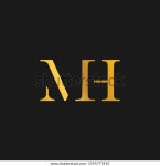 문자 M H를 사용하여 벡터 형식의 스톡 벡터(로열티 프리) 1195775410 | Shutterstock