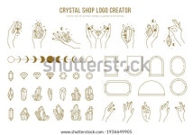 크리스탈 샵 벡터 로고 제작자는 서로 스톡 벡터(로열티 프리) 1936649905 | Shutterstock