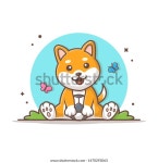나비 벡터 일러스트레이션으로 공을 치는 귀여운 스톡 벡터(로열티 프리) 1470293063 | Shutterstock