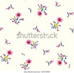 작은 꽃의 귀여운 무늬 스톡 벡터(로열티 프리) 625592864 | Shutterstock