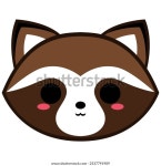 갈색 털과 귀여운 타누키. 그것은 벡터로 스톡 벡터(로열티 프리) 2537791909 | Shutterstock