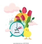 일광 절약 시간입니다. 시계가 앞으로 움직인다. 스톡 벡터(로열티 프리) 2097729160 | Shutterstock