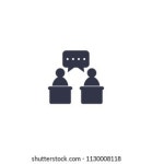 Debate Discussion Icon Vector 스톡 벡터(로열티 프리) 1489731737 | Shutterstock