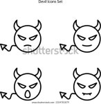 악마의 아이콘은 하얀 배경에 고립되었다. 로고, 스톡 벡터(로열티 프리) 2104781879 | Shutterstock