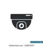 고정 CCTV, 보안 카메라 아이콘 벡터 스톡 벡터(로열티 프리) 1358913524 | Shutterstock
