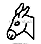 Donkey Vector Icon 스톡 벡터(로열티 프리) 645396979 | Shutterstock