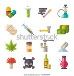 약 아이콘은 벡터를 설정합니다.다른 마약 의존성의료 스톡 벡터(로열티 프리) 559604896 | Shutterstock