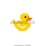 오리 아이콘 픽셀 아트 스타일입니다. 8비트 스톡 벡터(로열티 프리) 2127060659 | Shutterstock