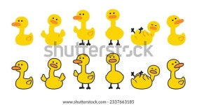 오리 만화 그리기 캐릭터 스톡 벡터(로열티 프리) 2337663185 | Shutterstock
