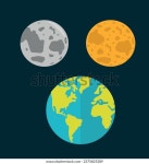 지구, 달과 태양, 별들 행성 지구, 스톡 벡터(로열티 프리) 2375825289 | Shutterstock
