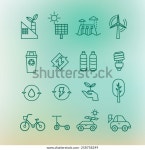 Ecology Icons 스톡 벡터(로열티 프리) 258758249 | Shutterstock